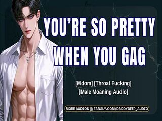 Dom Daddy Pumps Cum Deep Inside Your Pretty Throat  NSFW Audio  Deep Male Voice ASMR