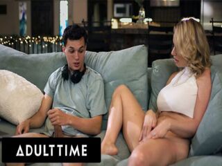 ADULT TIME - MILF Rachael Cavalli Catches GOONER STEPSON Jerking Off & DECIDES TO GOON WITH HIM!